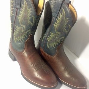 Ariat Two-Toned Calf Cowboy Boots - 9.5D|8.5M